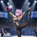 ボールの演技の新体操のシス 2枚目