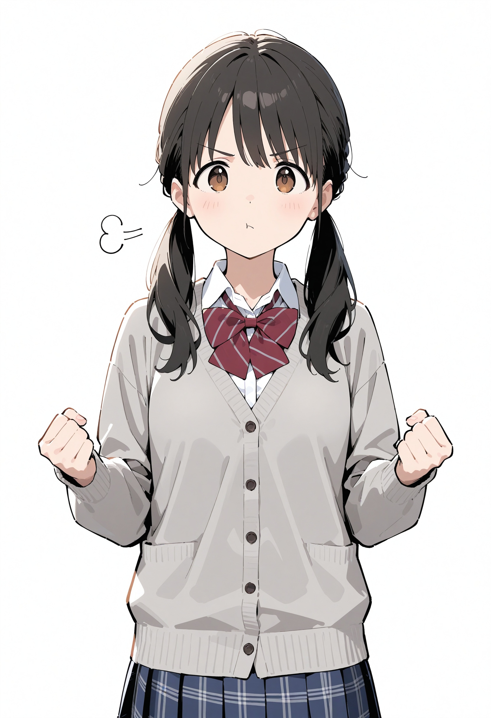黒髪おさげちゃん | の人気AIイラスト・グラビア