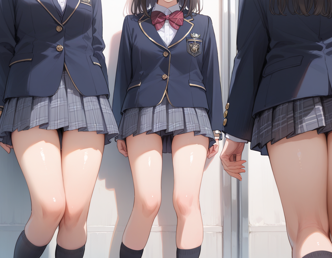 JK達の日常 | の人気AIイラスト・グラビア