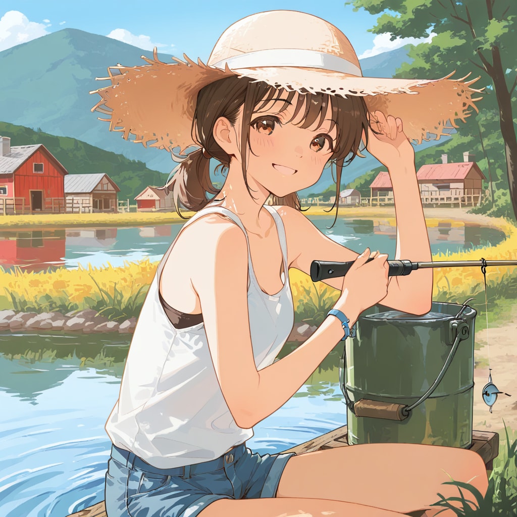 釣りの準備中 | の人気AIイラスト・グラビア