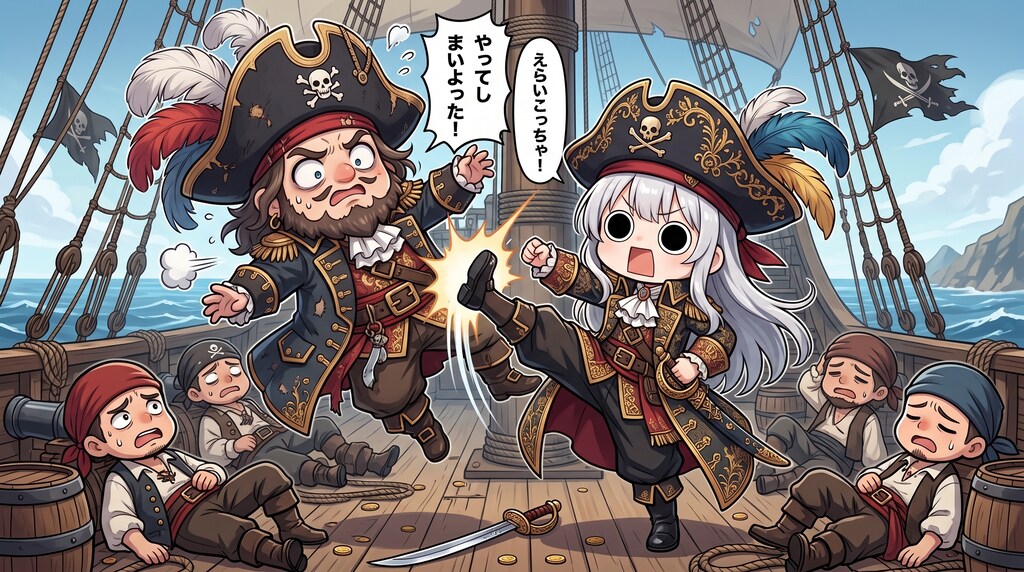 海賊共をやってしまいよったえらいこっちゃ嬢