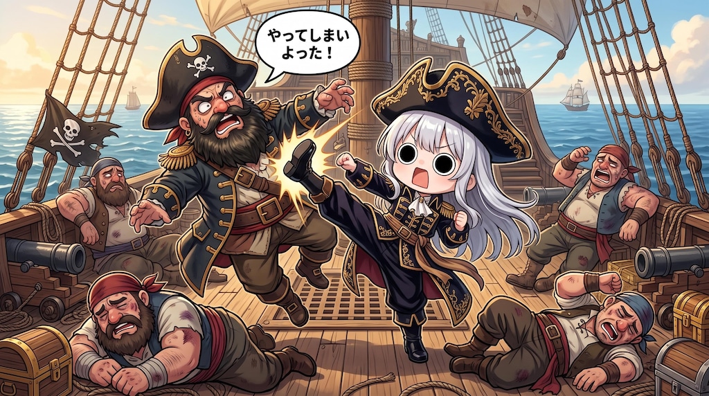 海賊共をやってしまいよったえらいこっちゃ嬢