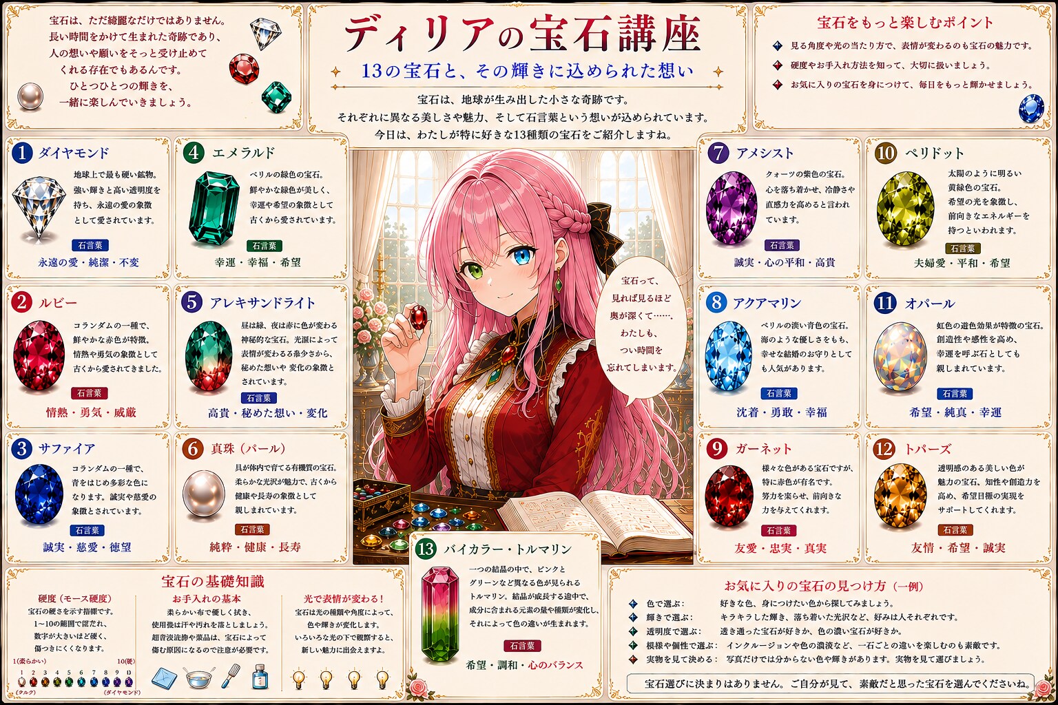 ディリアちゃんの宝石講座