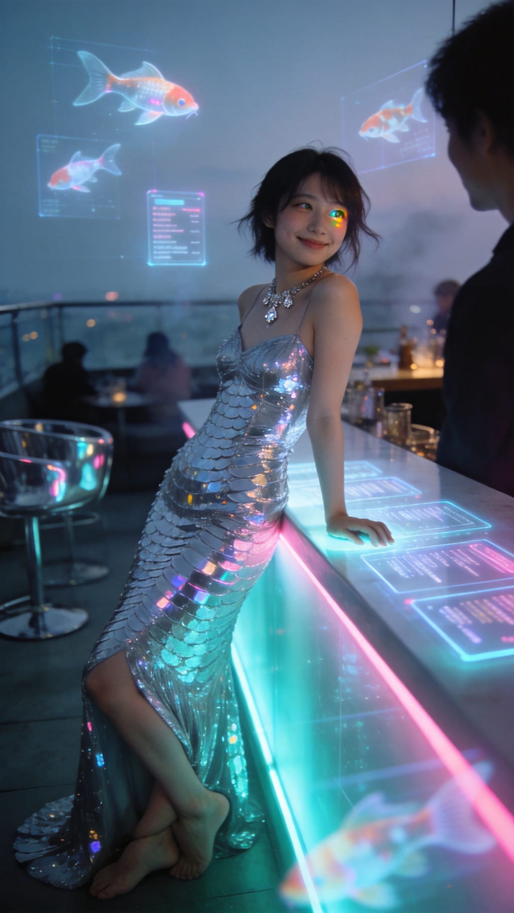 Neon Scales and Midnight Smiles