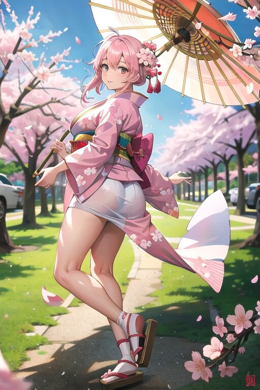 桜並木のいとしの君