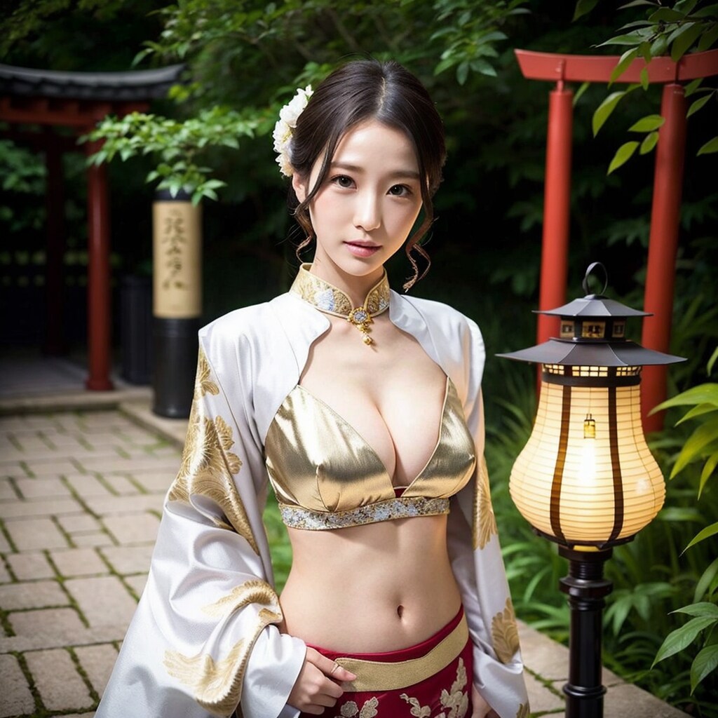 和風のウェディングドレスの花嫁です。実写版