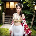 和風のウェディングドレスの花嫁です。実写版 5枚目