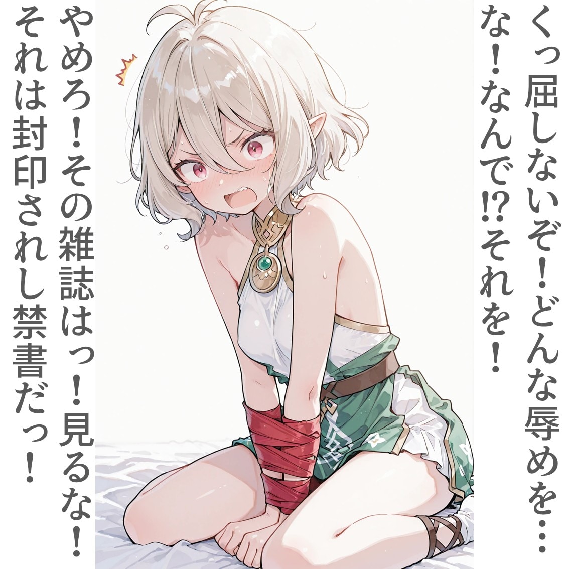 2コマで禁書暴露のエルフさん