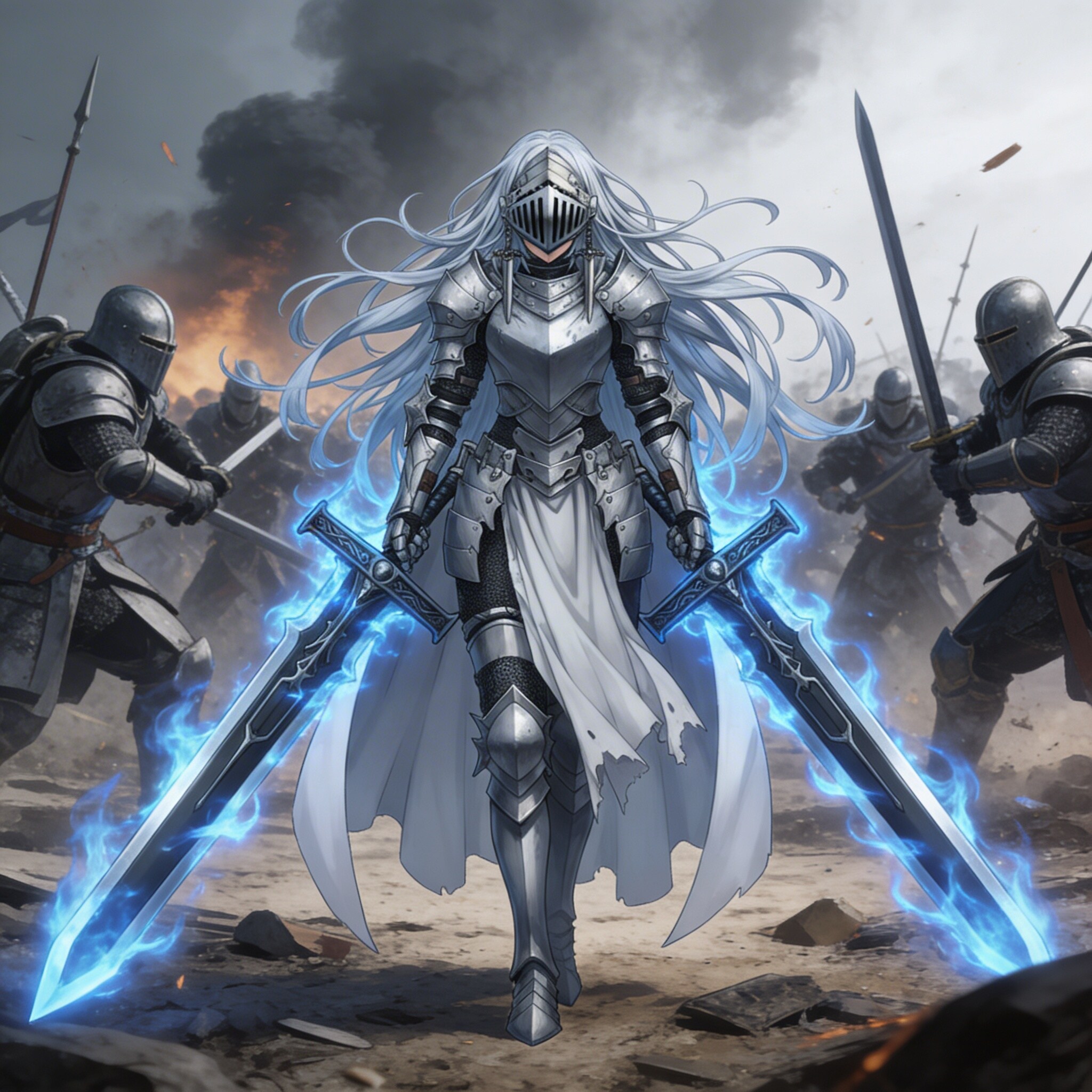 銀髪の女騎士７２ | の人気AIイラスト・グラビア