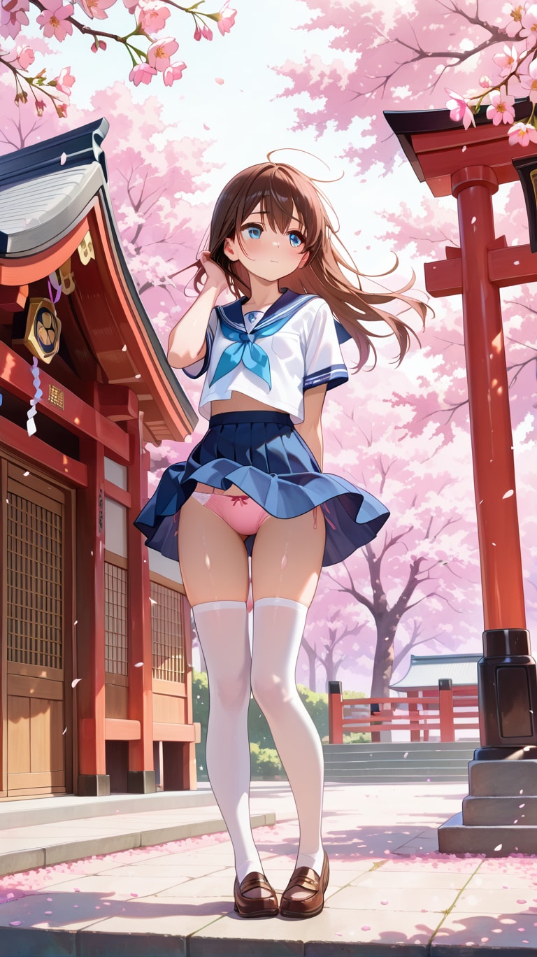 きれかわ桜パンチラお姉さん