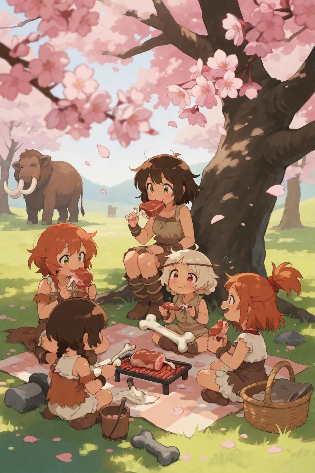 原始の花見