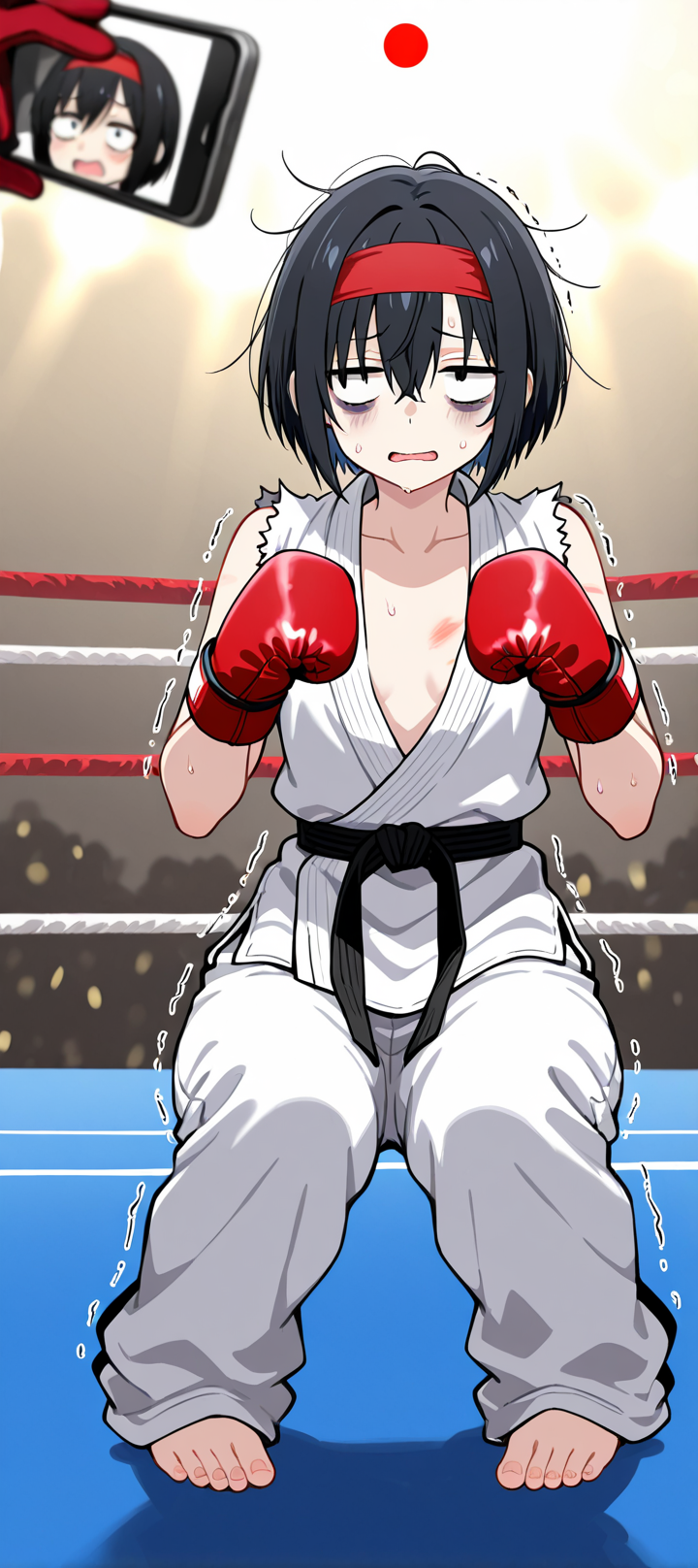 兄ちゃん・・世界チャンピオンと戦うとかムリだよぉ