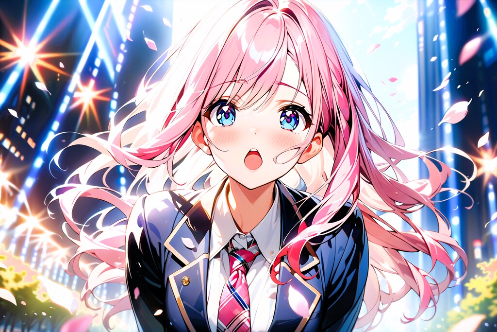 花びら舞う中で