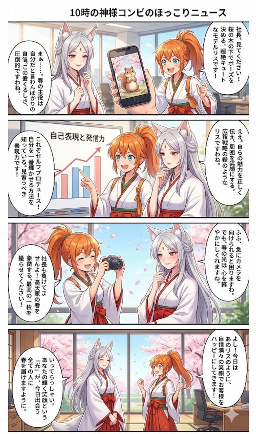 春を撮る、桜色のモデル