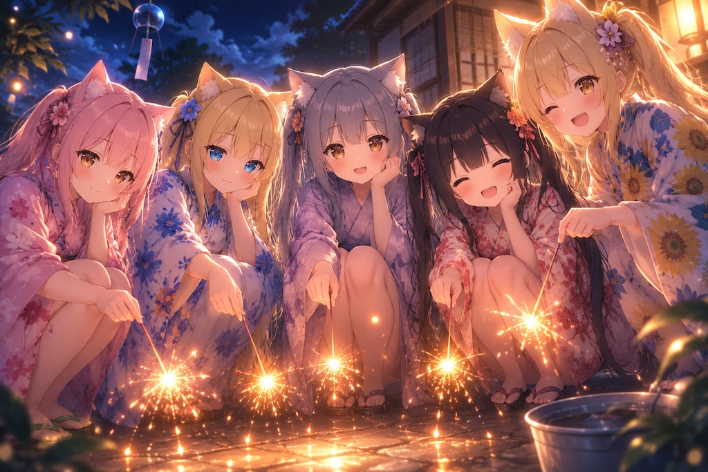 線香花火イラスト&SS