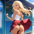 バス停に風が！ 3枚目