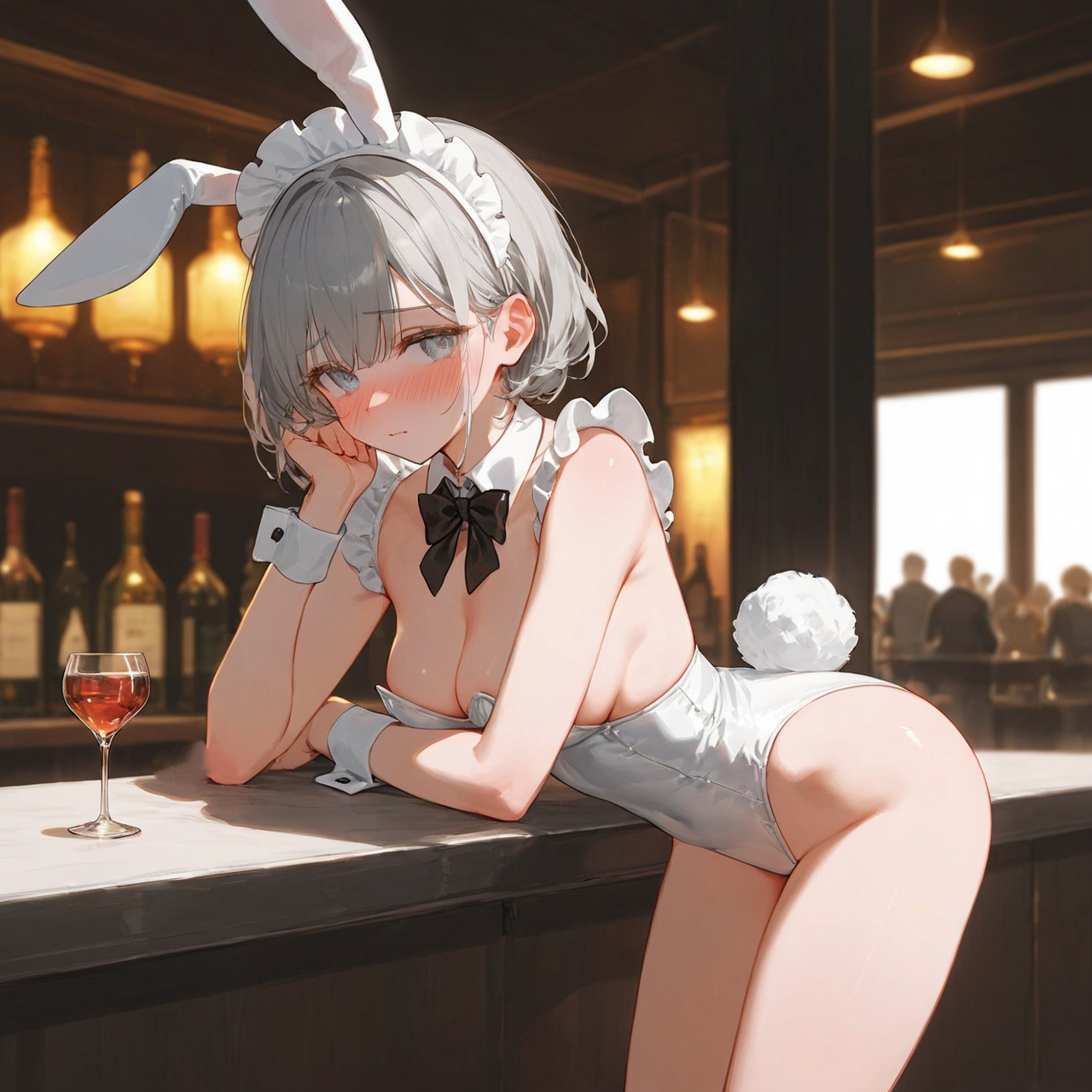恥じらいバニーメイドさん