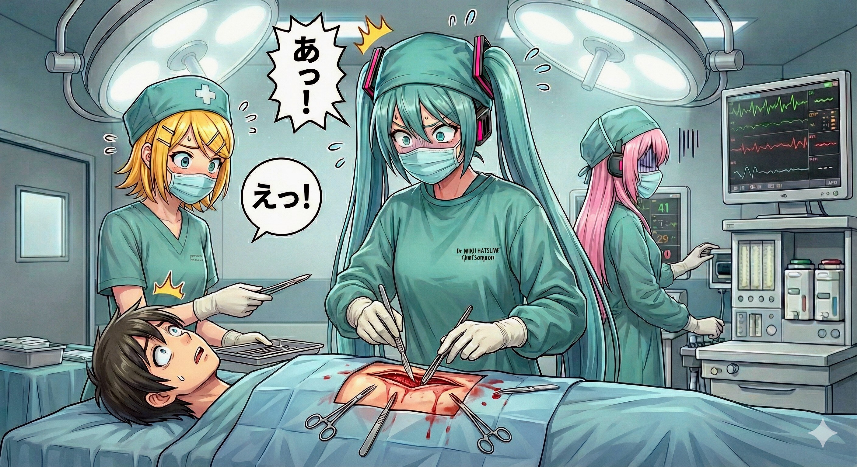 外科医ミクさん２のNG画像😨