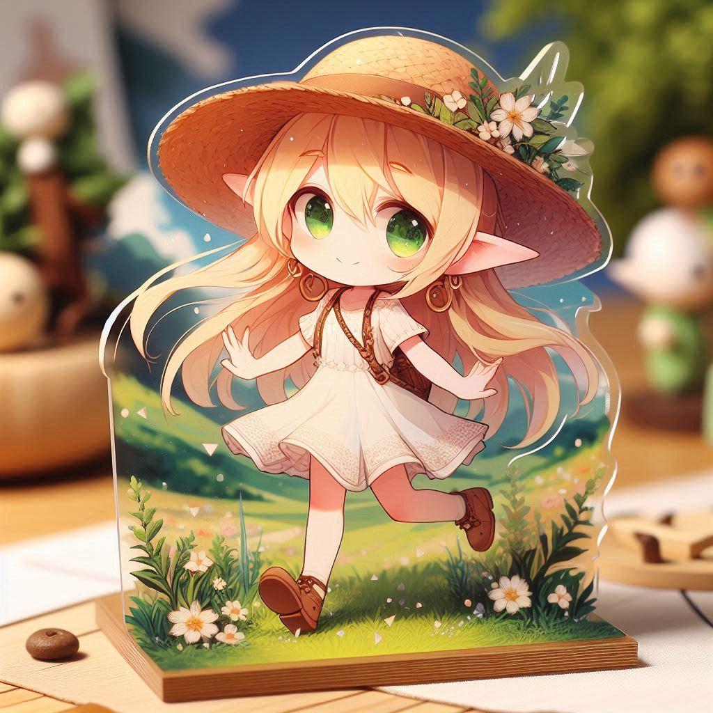 ピクニックエルフちゃん（アクスタVer） | の人気AIイラスト・グラビア