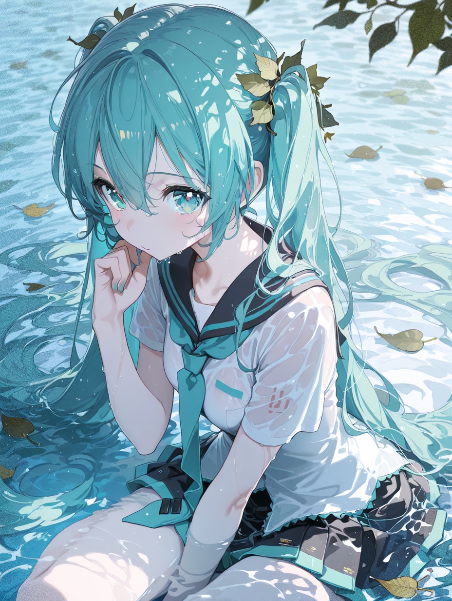 浸かる | の人気AIイラスト・グラビア