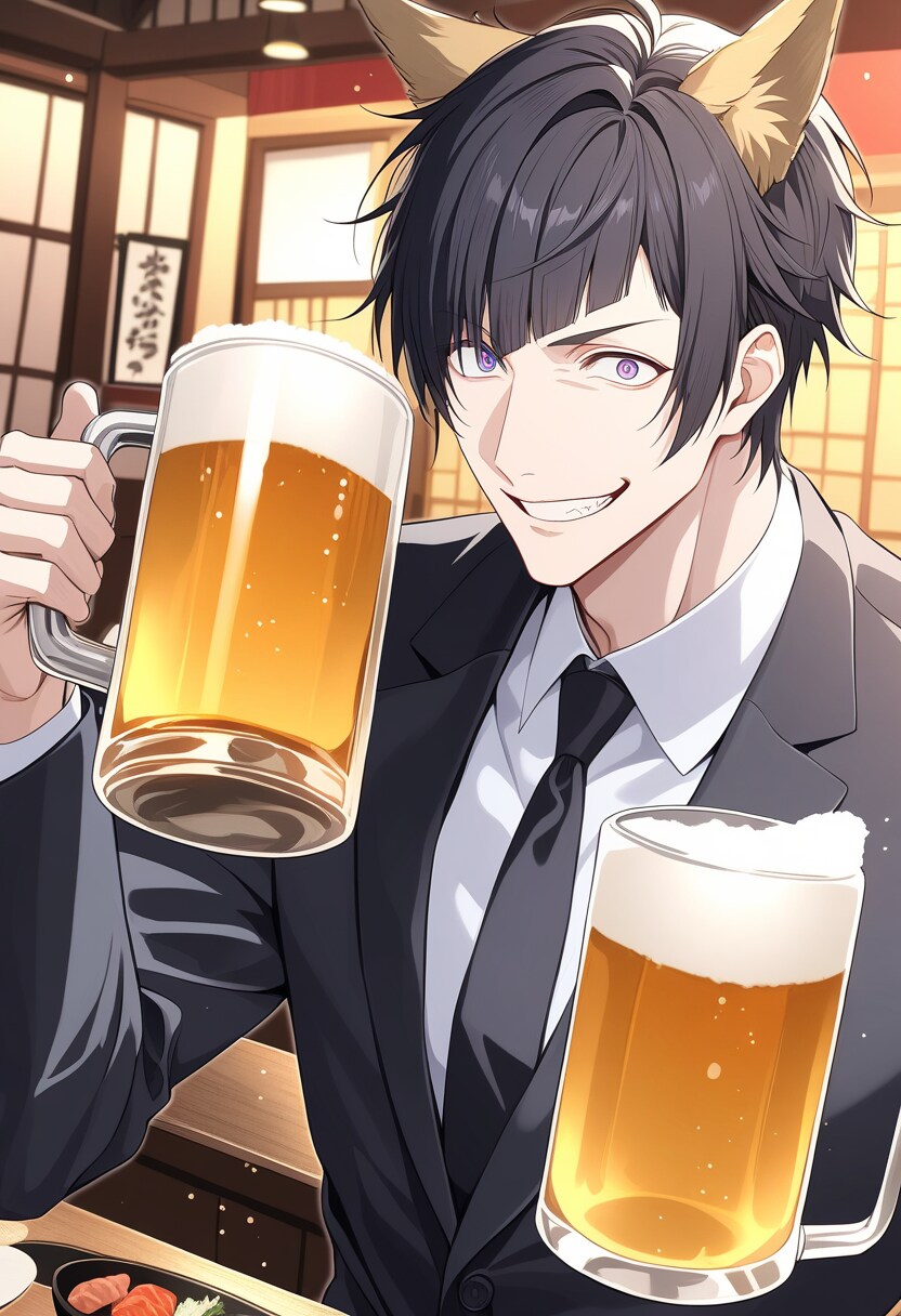 火曜日に飲んでる人