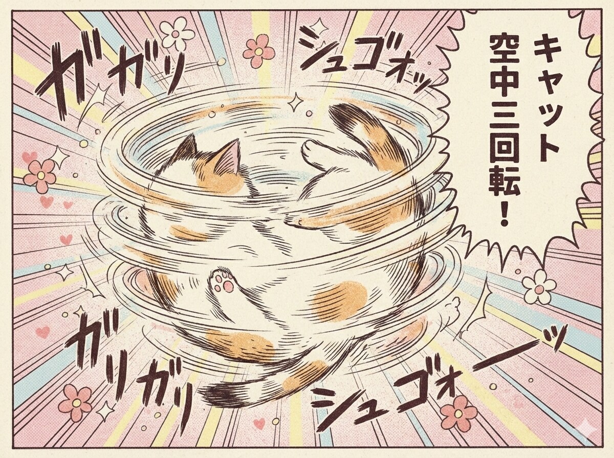 ぬこさま大回転！
