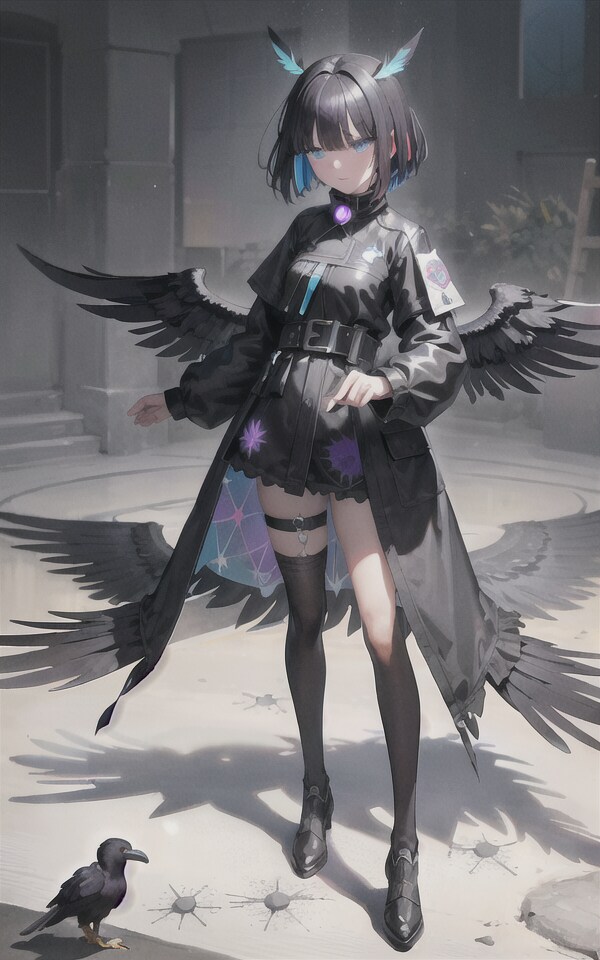 黒コーディネイト系女子