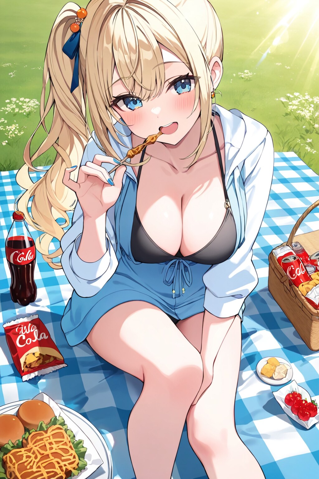 金髪さんピクニック