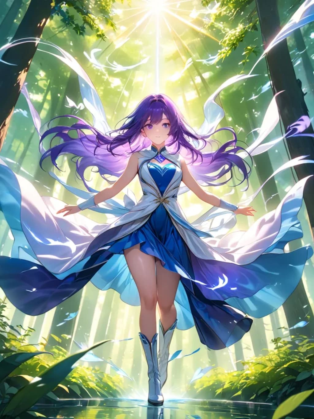 花粉を吹き飛ばしにきました