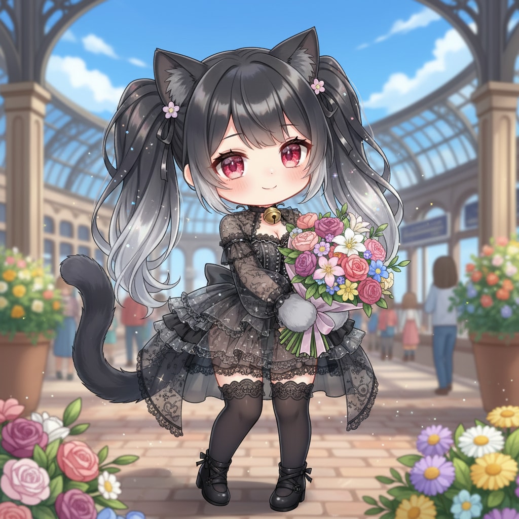 黒ツイにゃん | の人気AIイラスト・グラビア