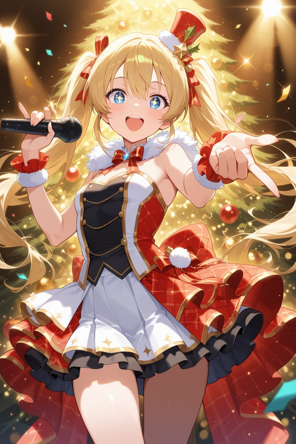 クリスマスライブの喜楽里ちゃん