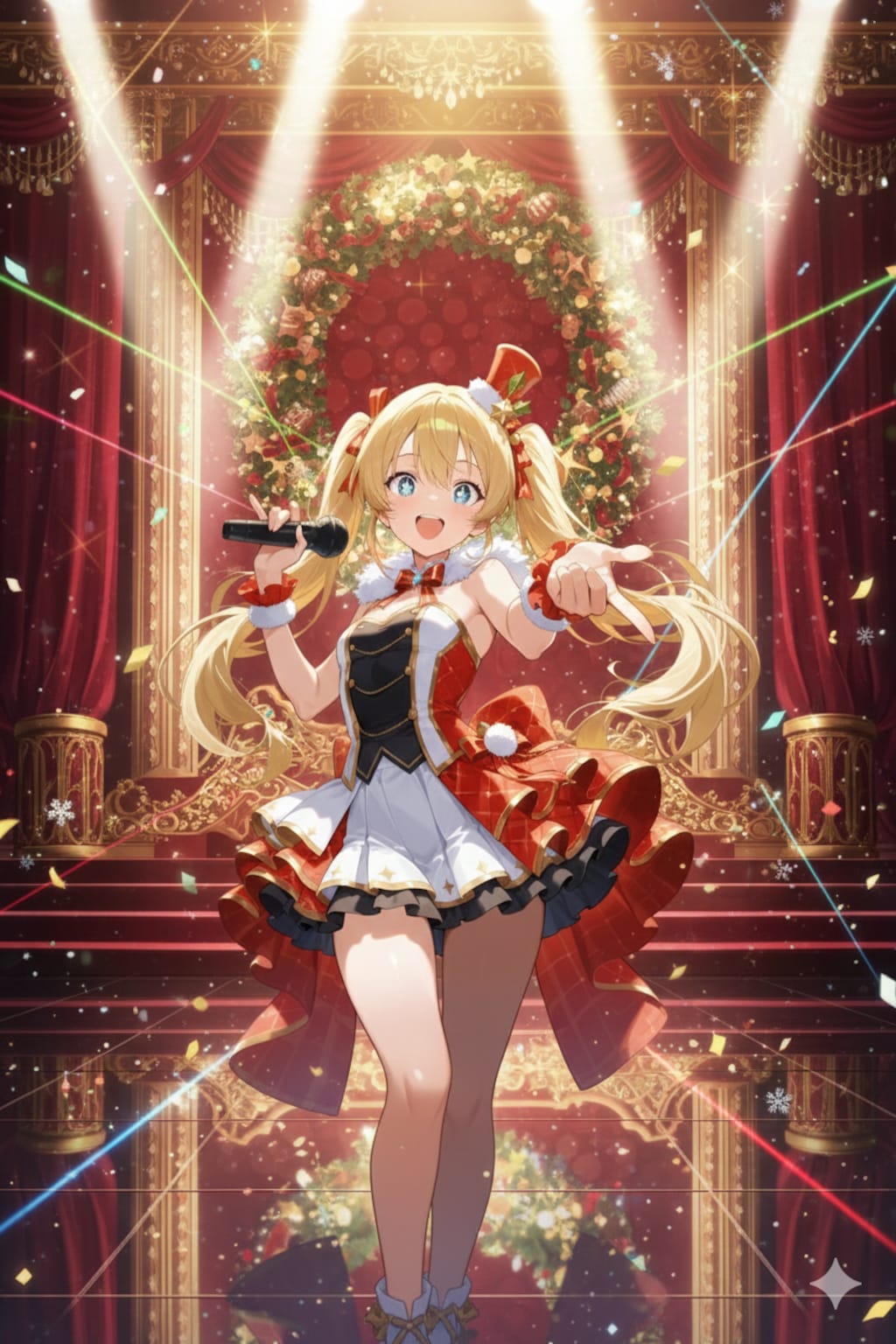 クリスマスライブの喜楽里ちゃん