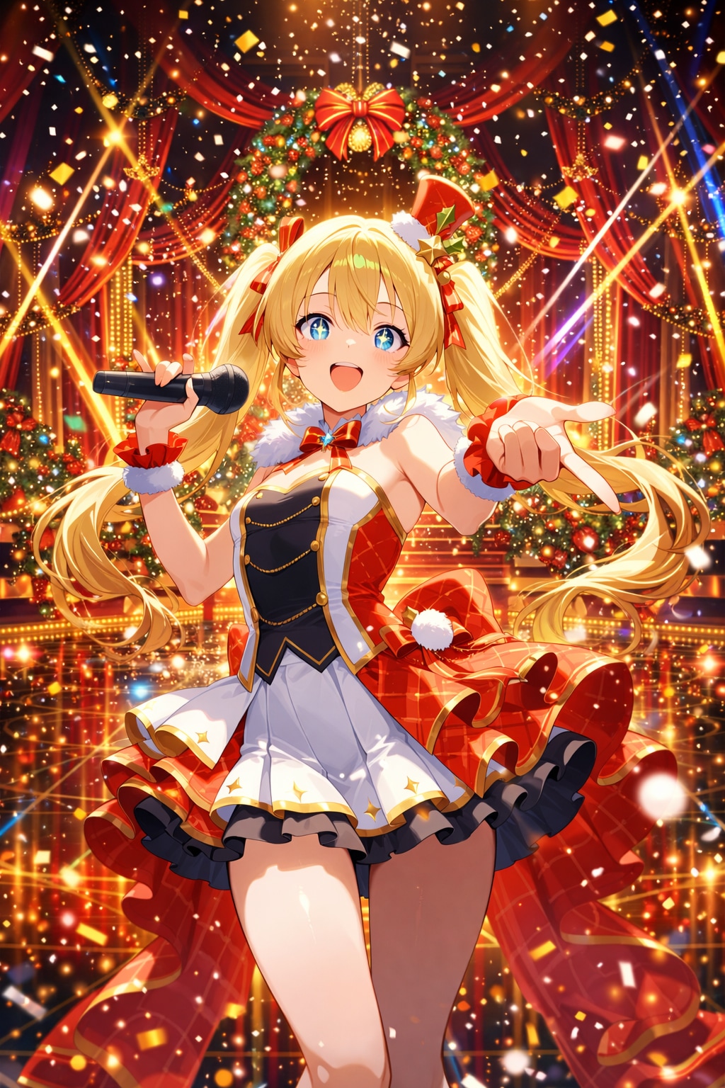 クリスマスライブの喜楽里ちゃん | の人気AIイラスト・グラビア