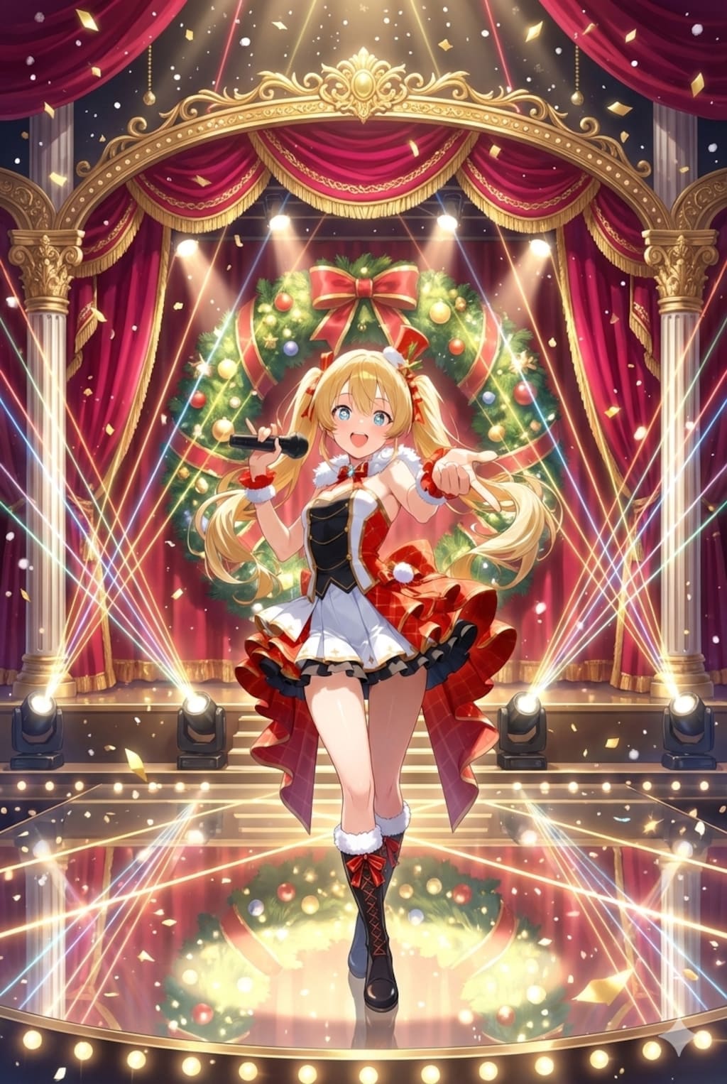 クリスマスライブの喜楽里ちゃん