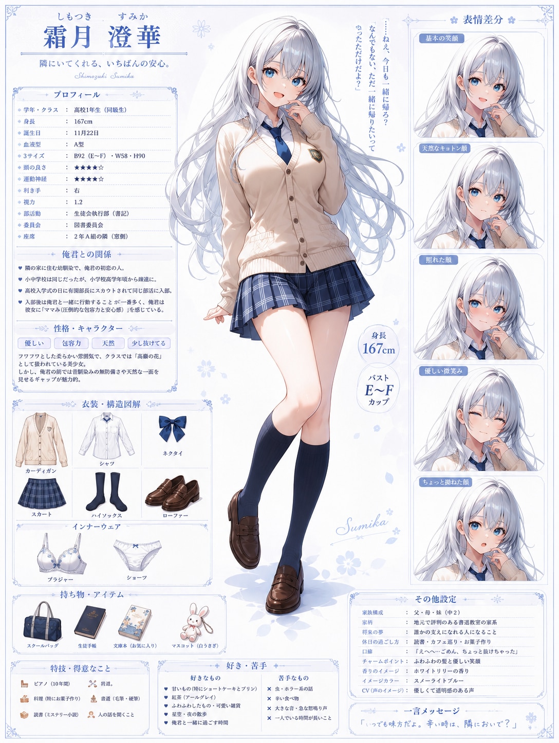霜月澄華 キャラクターシート