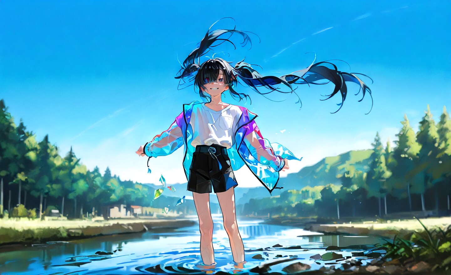 川遊び