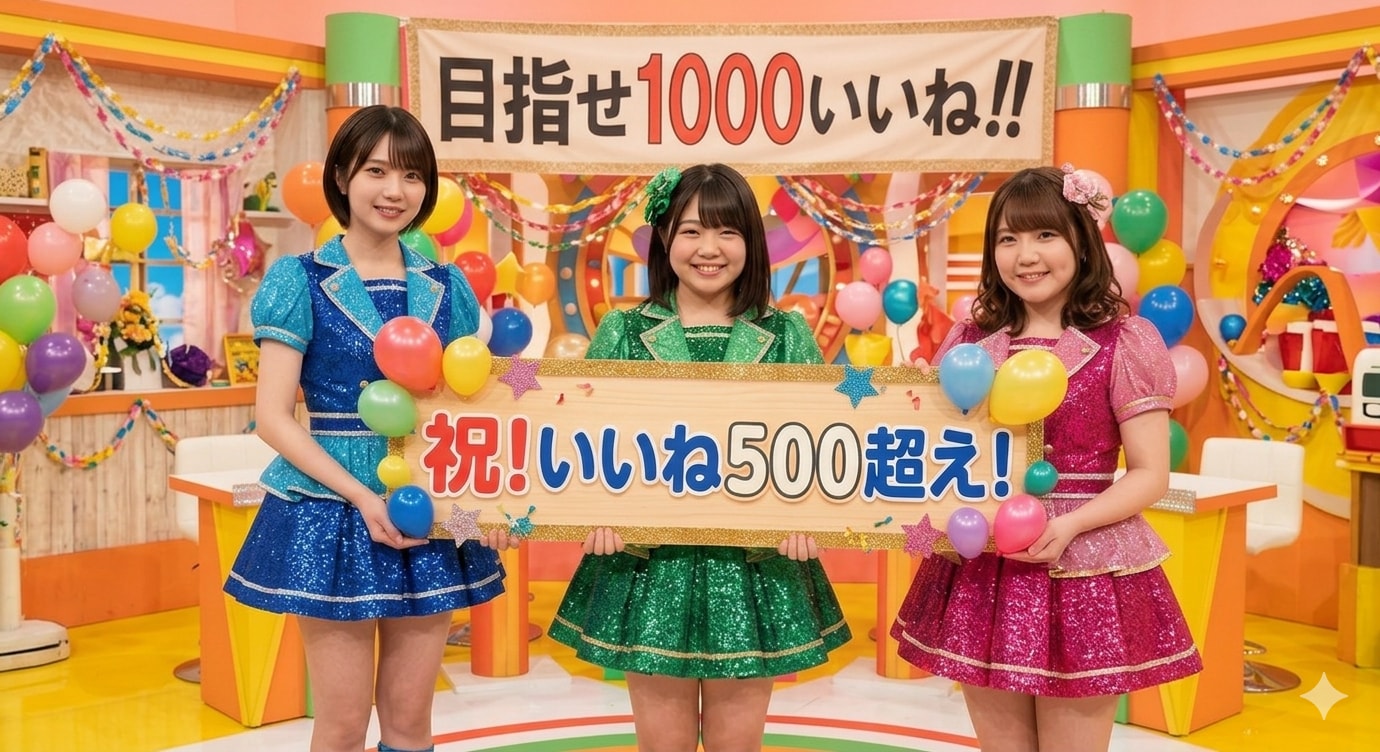 祝！いいね500超え！