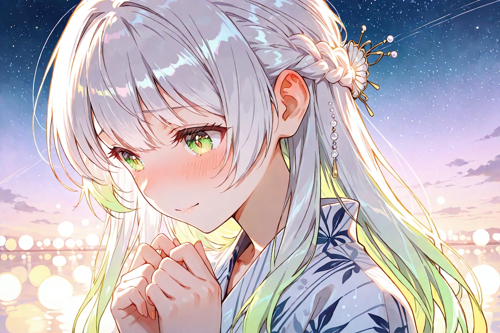 星空とセリュナさん