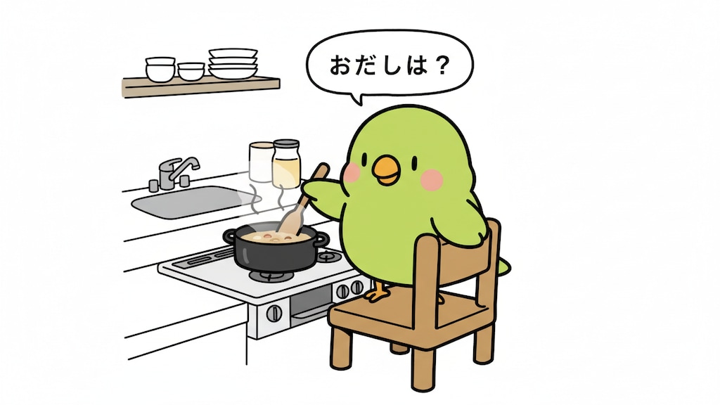 スープ料理インコ