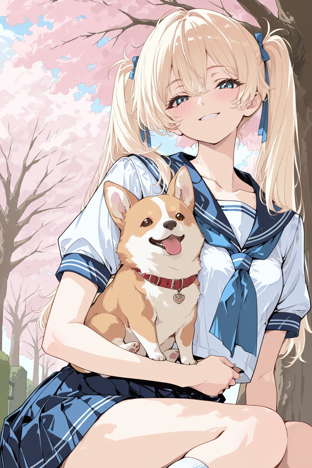 樹里亜と犬