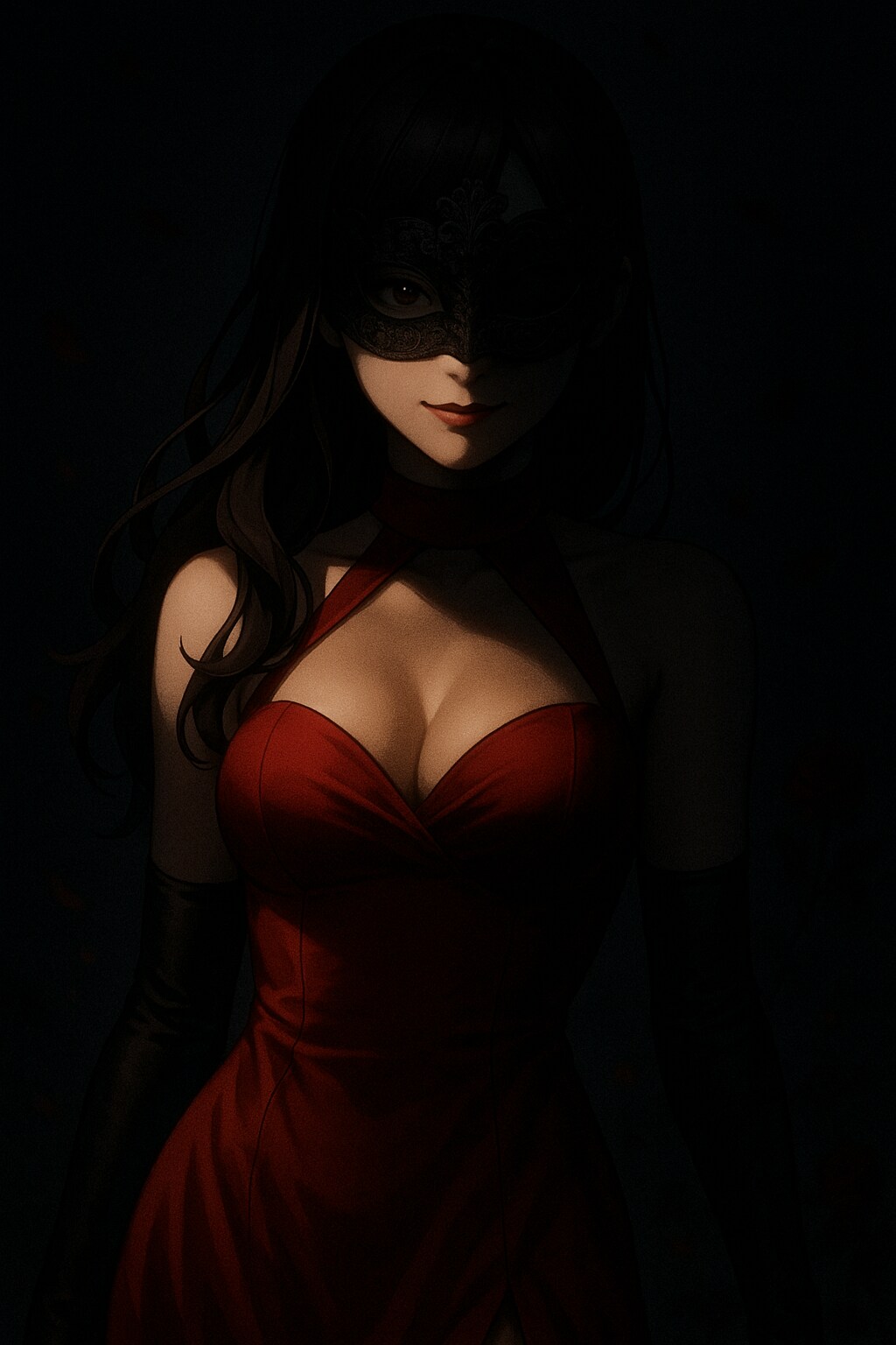 [闇の深い子] 仮面に沈む半影 | の人気AIイラスト・グラビア