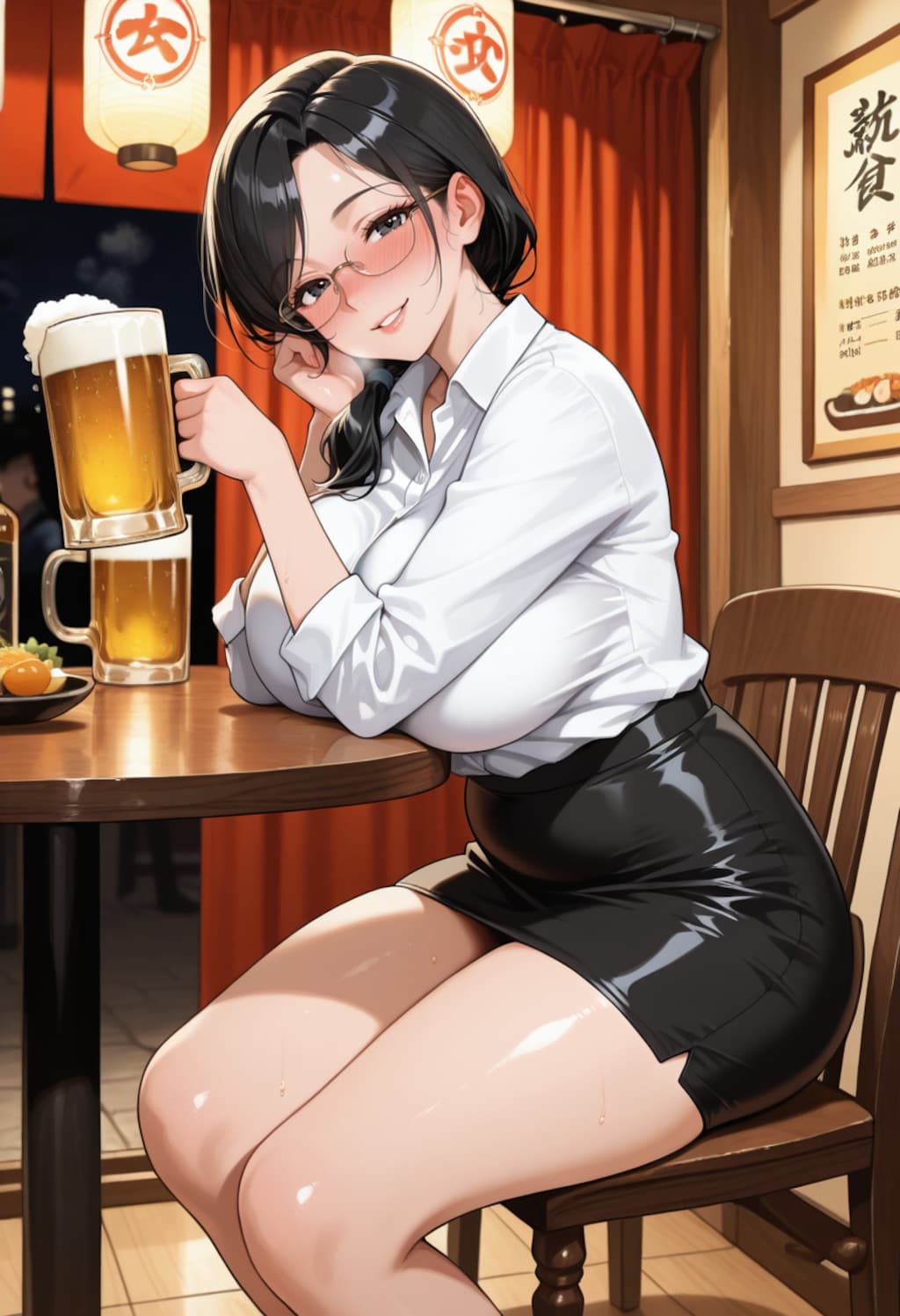 居酒屋で酔っぱっぱ～🍺