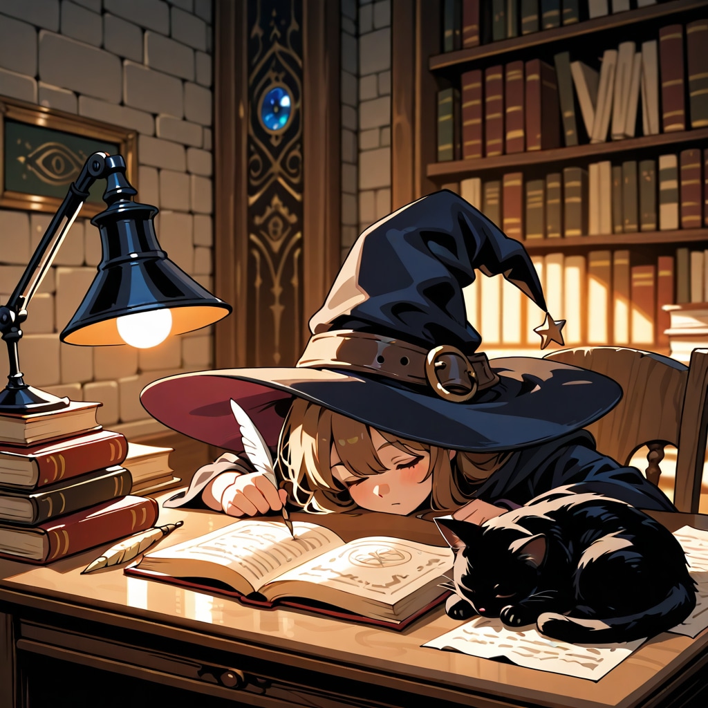お眠魔女っ子260907 | の人気AIイラスト・グラビア