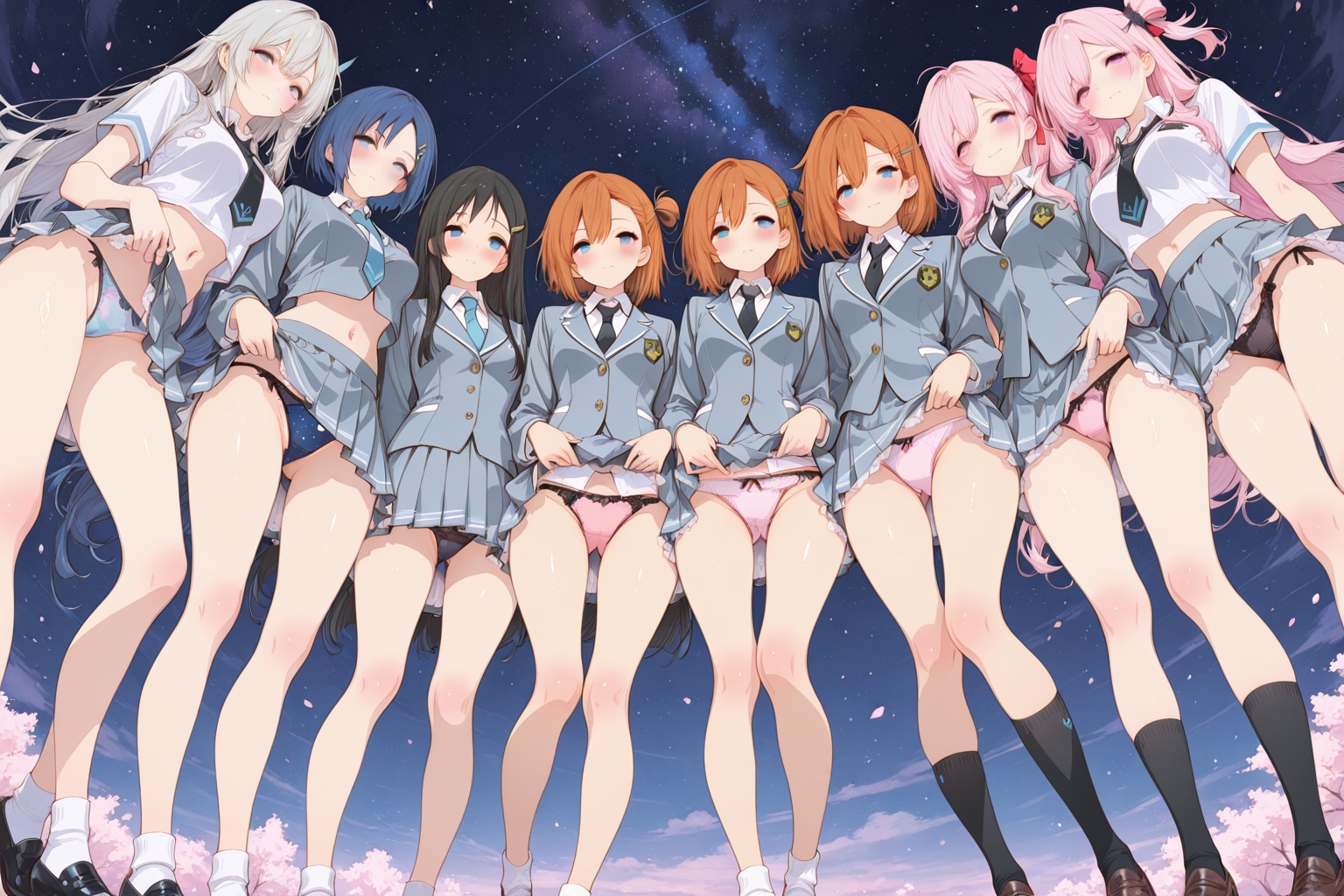 星空の下で