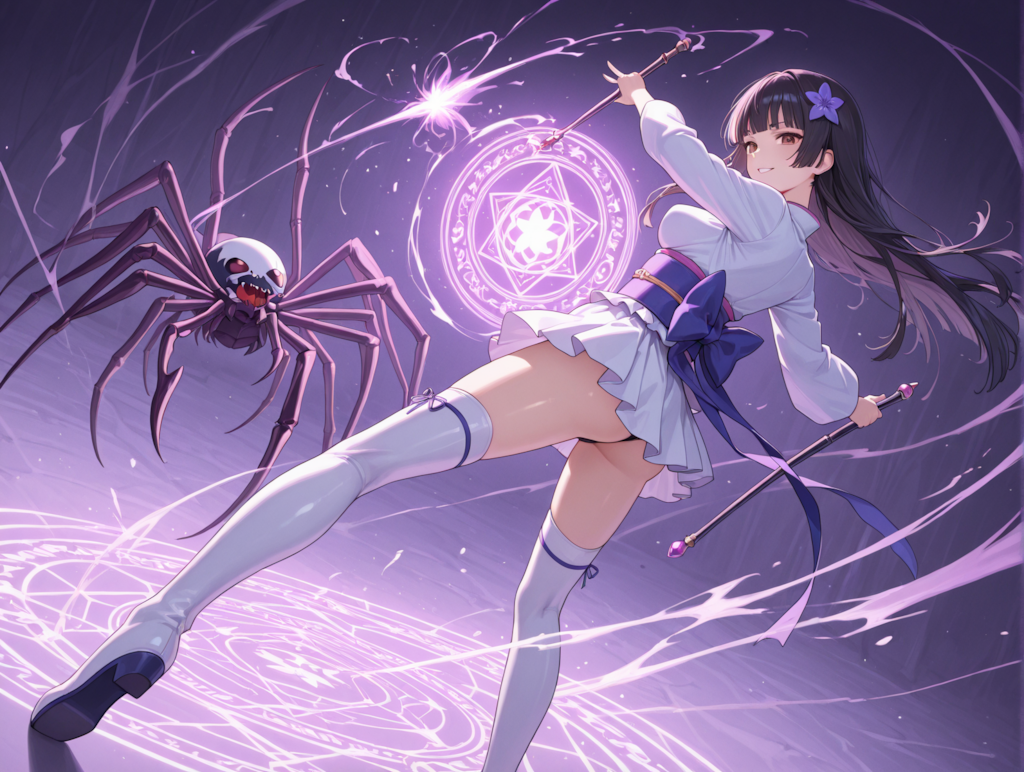 魔法娘２と蜘蛛＃１
