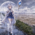 雨の中の見回り 2枚目