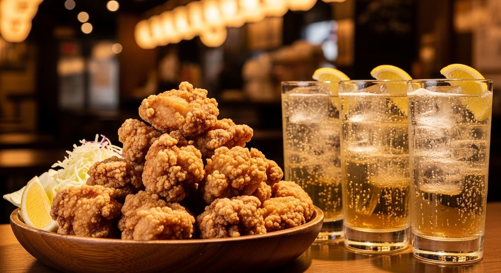唐揚げとハイボール