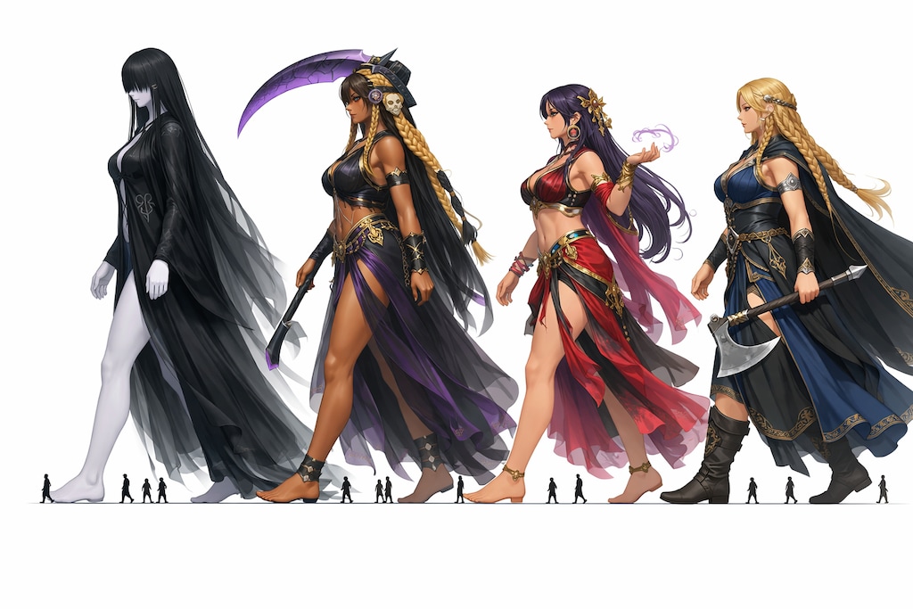 【ただ16柱が同じ方向へ歩いているだけの光景】