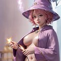 エ口い格好で誘惑してくる魔法使いさん② 3枚目