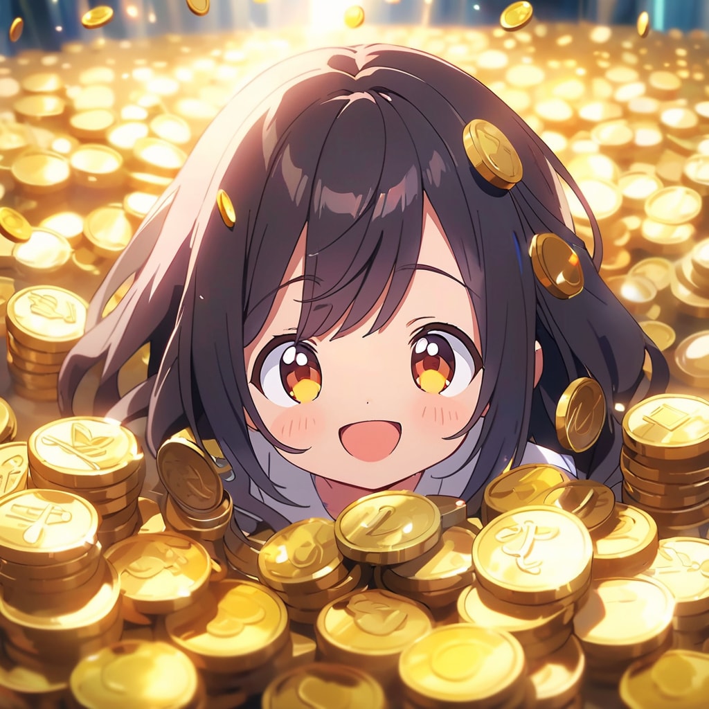 コインまみれ